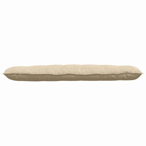 Maison Exclusive - Rygpude Creme 160 x 50 cm Mikrofiberstof