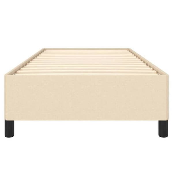 Maison Exclusive - Patja ilman runkoa, vaalean beige 90x200 cm kangas Grädde