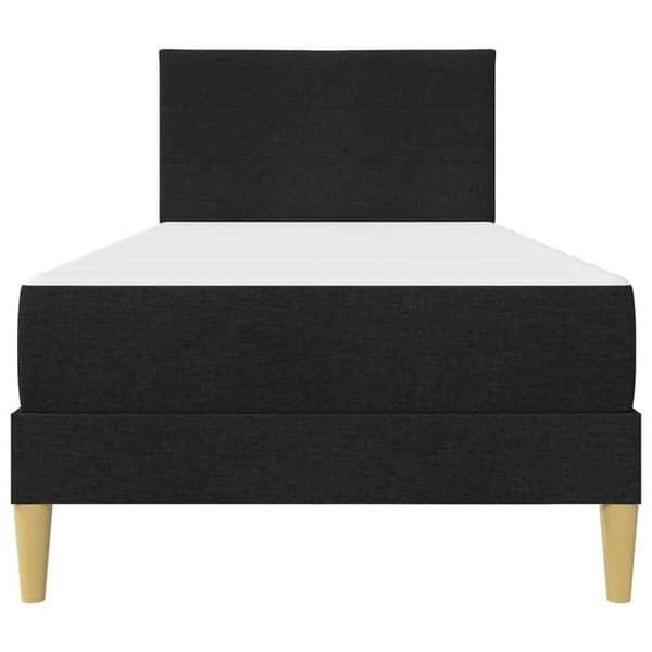 Maison Exclusive - Musta sänkykehys 100 x 200 cm Polyesteri Svart