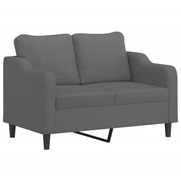 Sofa-sæt - MAISON EXCLUSIVE - 2 dele - Mørkegrå - Holdbart stof - Robust struktur mörkgrå