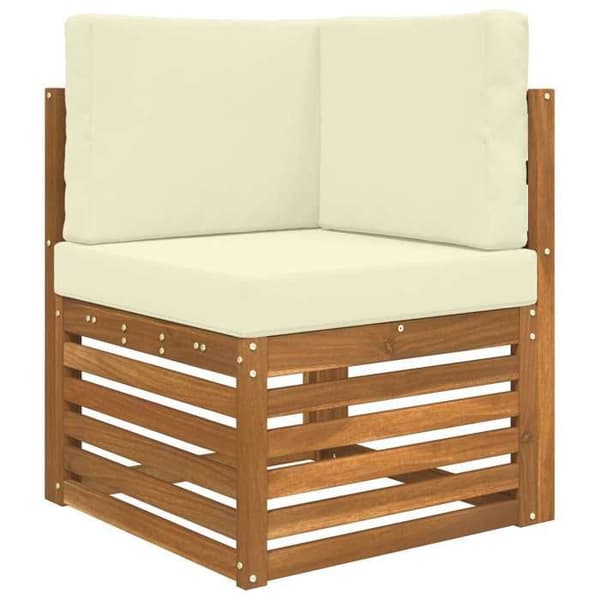 Maison Exclusive - Udendørs sofa pude Polyester Creme 60 x 60 cm Grädde