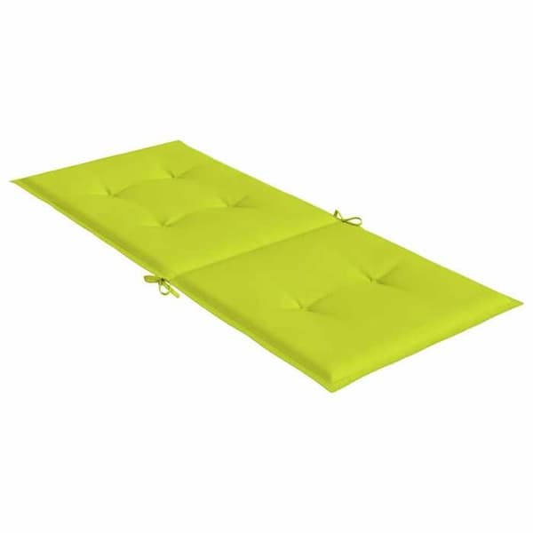 Maison Exclusive - Hög ryggstolskuddar för trädgård, 4-pack, klargrön