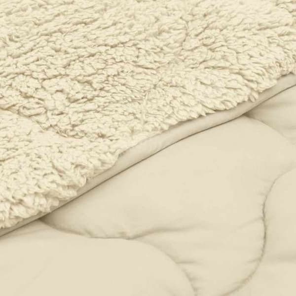 Maison Exclusive - Hela året Duvet Quilted Crème 220 x 260 cm Grädde