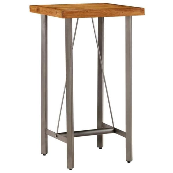 Maison Exclusive - Barbord i massivt återvunnet teak 60x60x107 cm