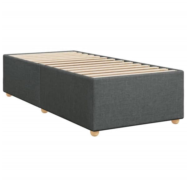 Maison Exclusive - Sänkyperä ja tummanharmaa patja 90x190 cm Kangas