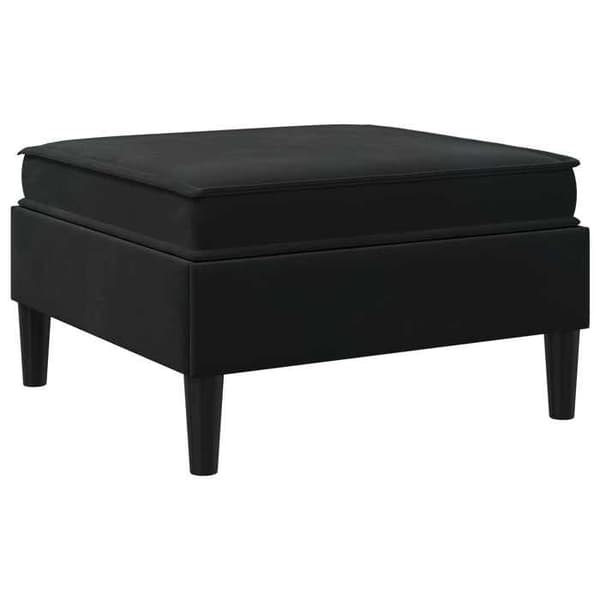 Maison Exclusive - Puff med Förvaring Svart Sammet