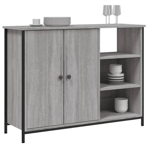 Maison Exclusive - Buffet sonoma grå 100x33x75 cm ingeniørtræ