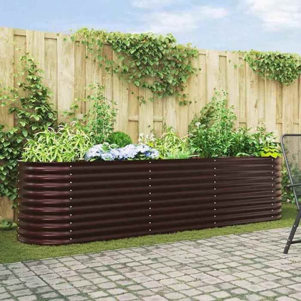 Maison Exclusive - Hævet seng Brun 320 x 80 x 81 cm Stål