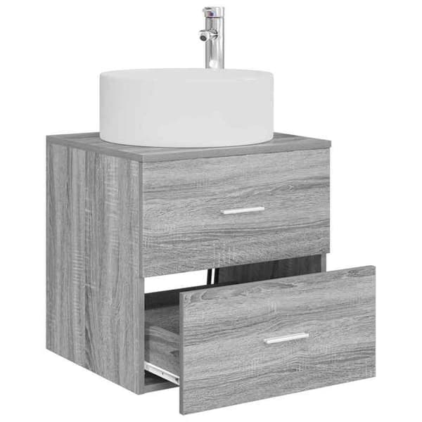 Exklusiv möbel - Väggmonterad handfat Vanity Sonoma grå 49,5 x 44,5 x 65,5 cm Sonoma grå