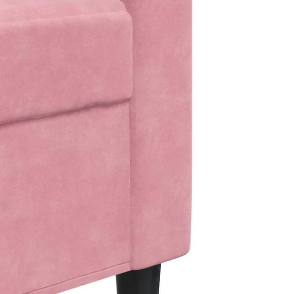Maison Exclusive - Sæt af 2 sofaer med puder i rosa velour