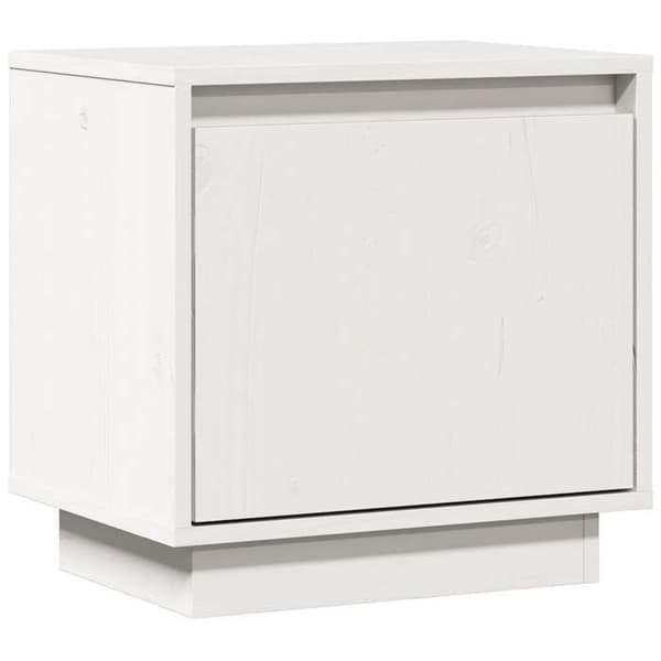 Maison Exclusive - Natbord Hvid 40x30x40 cm Solid fyrretræ Matt vit