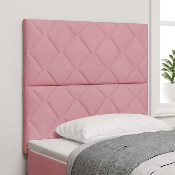 Hovedgærde - EKSKLUSIV HUS - Velour - Rosa - 100 cm - Justerbar mekanisme Ros