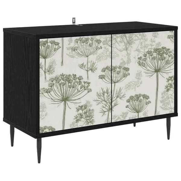 Maison Exclusive - TV-møbel GOTHA 69 x 33 x 50,5 cm Sort eg Ingeniørtræ