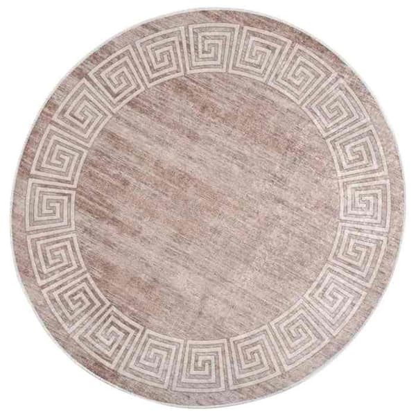 Tæppe - MAISON EXCLUSIVE - 120 cm - Beige - Velour - Maskinvaskbart beige