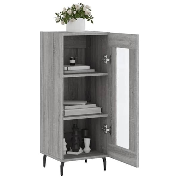 Maison Exclusive - Buffet Sonoma grå 34,5x34x90 cm Ingenjörsträ