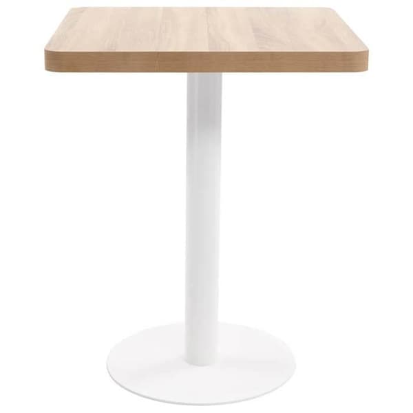 Maison Exclusive - Vaalea ruskea bistropöytä 60x60 cm MDF
