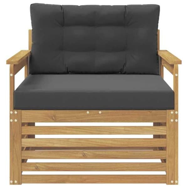 Maison Exclusive - Utomhussoffa i polyester vit och antracit