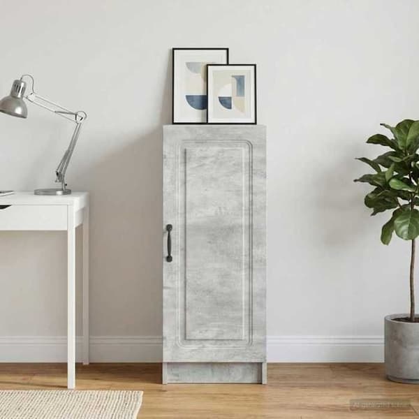 Maison Exclusive - Buffet Grå beton 33 x 34,5 x 87 cm Ingeniørtræ