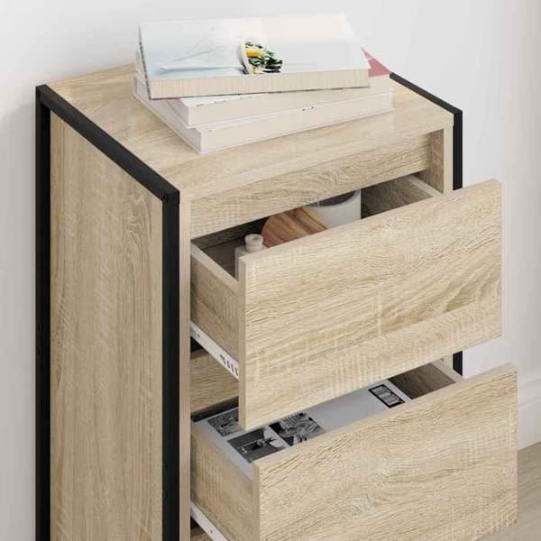 Maison Exclusive - Buffé Ek Sonoma 43 x 36 x 75,5 cm Ingenjörsträ