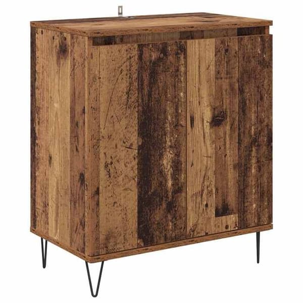 Buffet bas - EKSKLUSIVT HUS - 60 x 35 x 70 cm - Ingeniørtræ - Jernben - Moderne stil