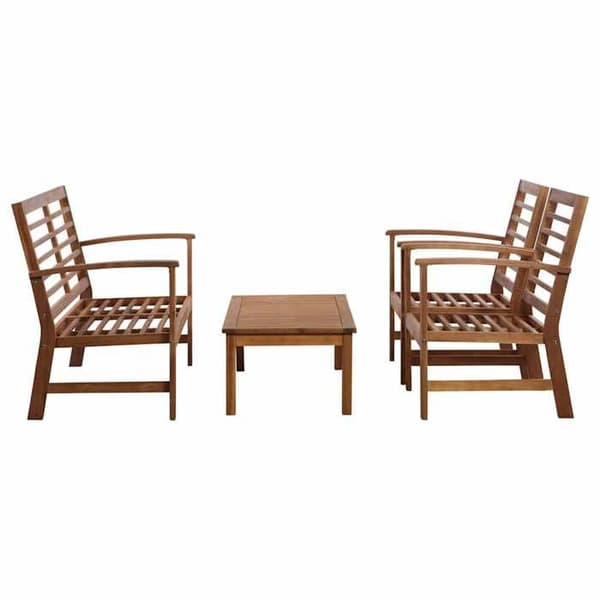 Maison Exclusive - Havegruppe 4 stk Solid akacietræ