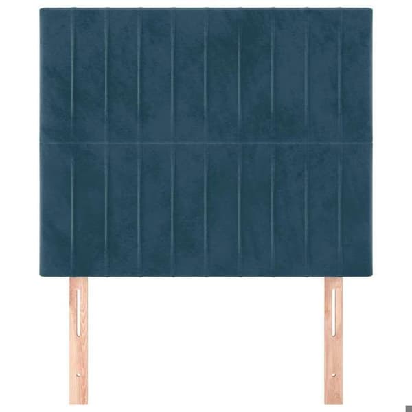Maison Exclusive - Hovedgærde Mørkeblå 100x5x118/128 cm Velour Mörkblå