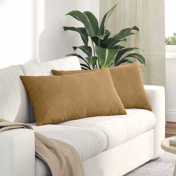 Maison Exclusive - Soffkuddar 2 st Brun 80 x 40 cm
