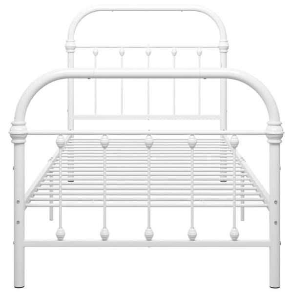 Sängram - Exclusive Hem - Vit metall - 100x200 cm - Solid konstruktion Vit