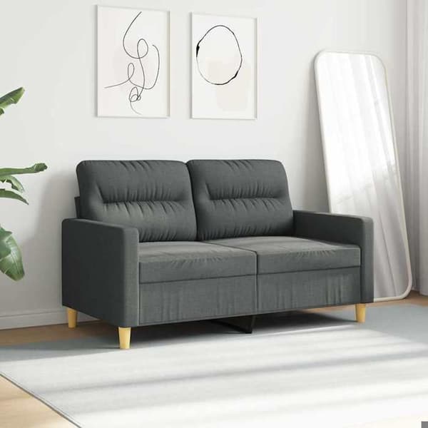 Maison Exclusive - 2-personers sofa i mørkegrå 120 cm stof