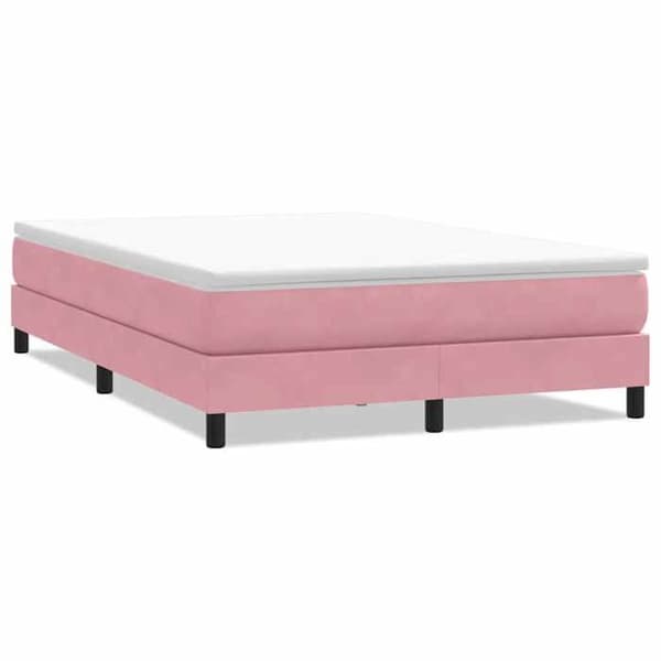 Sengestel - EKSKLUSIV HUS - 160x210 cm - Lamelseng - Rosa velour - Robuste ben Ros