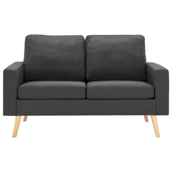 Maison Exclusive - Set med 2 soffor Mörkgrå tyg