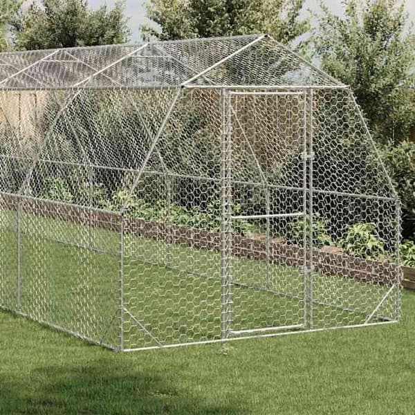 Maison Exclusive - Hønsehus 2,5x12x2,25 m galvaniseret stål