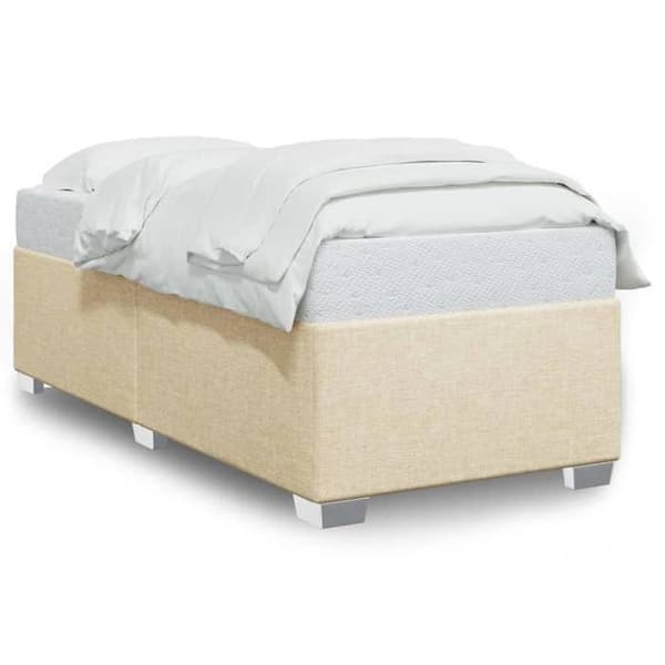 Maison Exclusive - Sengestel uden madras creme 100x200 cm stof