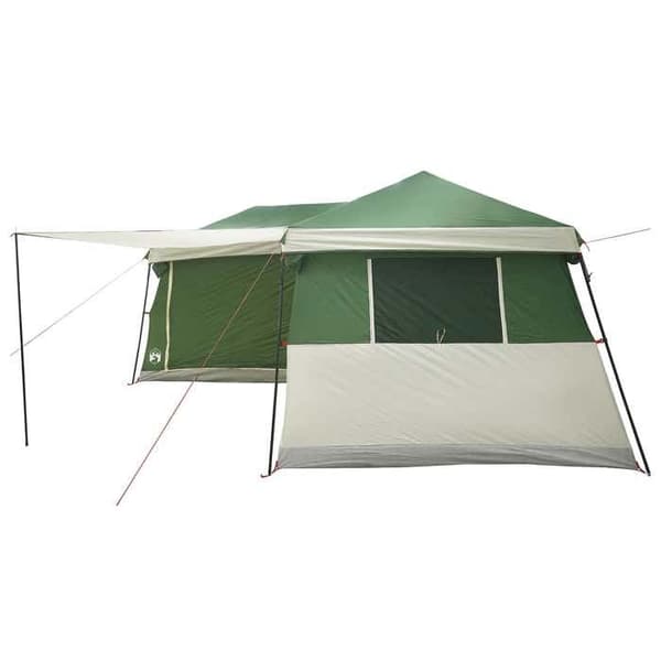 Familjetält - EXKLUSIVT HUS - 14 platser - Polyester 185T PU - 3 sovrum - Markis