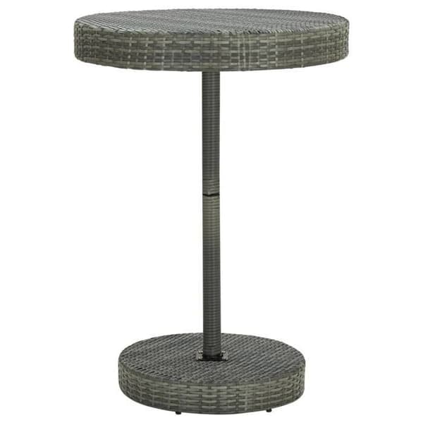 Maison Exclusive - Havebar sæt 5 dele grå poly rattan/massiv akacietræ grå