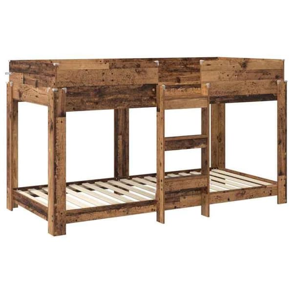 Maison Exclusive - Våningssäng för Barn i Antik Trä 90 x 200 cm