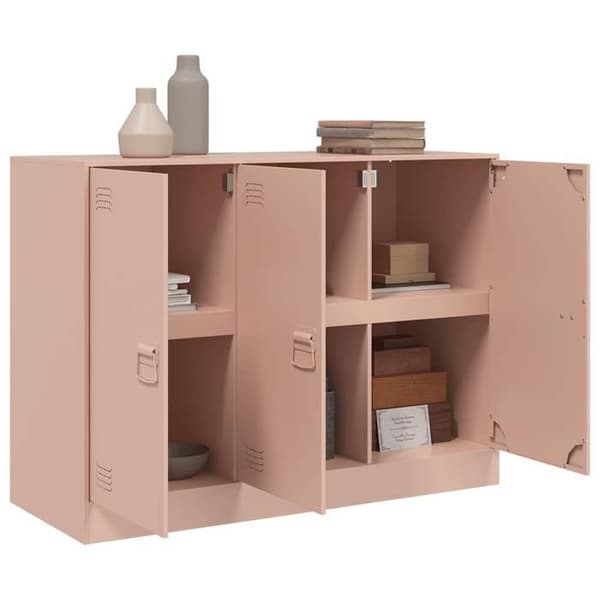 Maison Exclusive - Buffé rosa 99x39x73 cm stål