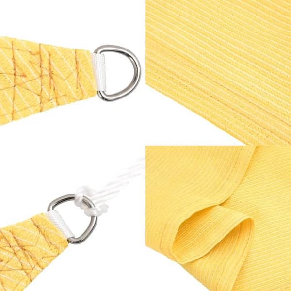 Skuggsegel - EXKLUSIV HEM - 4 x 4 x 4 m - 160 g/m² HDPE - Beige - Triangulär beige