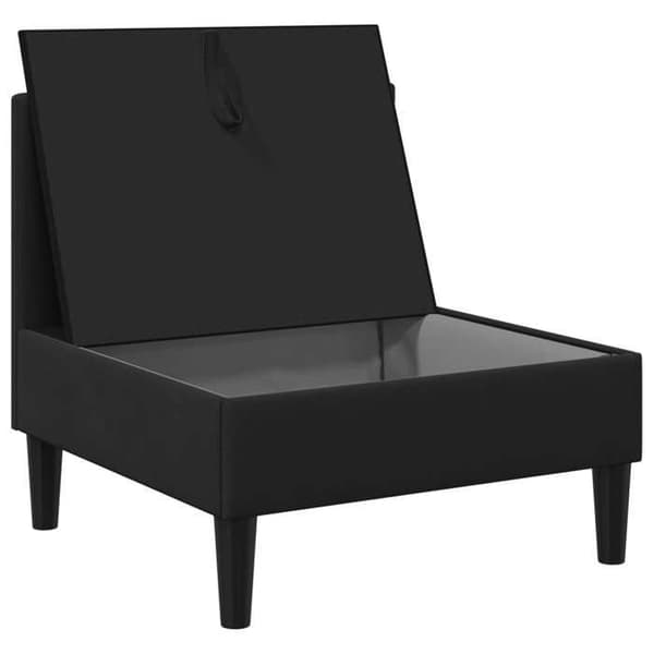 Maison Exclusive - Central sofa med opbevaring i sort velour