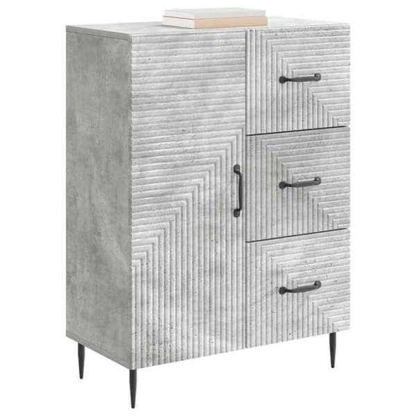 Maison Exclusive - Buffet Grå beton 66 x 34,5 x 89,5 cm Ingeniørtræ