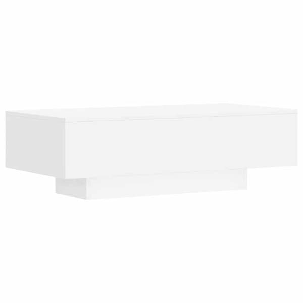 Maison Exclusive - Låg bord vit 100x49,5x31 cm ingenjörsträ