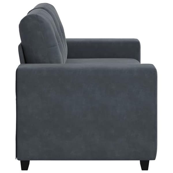 Maison Exclusive - Mørkegrå sofa 160x77x82 cm velour