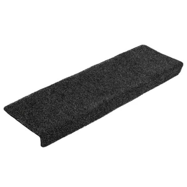 Maison Exclusive - Selvklæbende trappetæpper 10 stk 65 x 21 x 4 cm Sort Rektangulær kant Svart