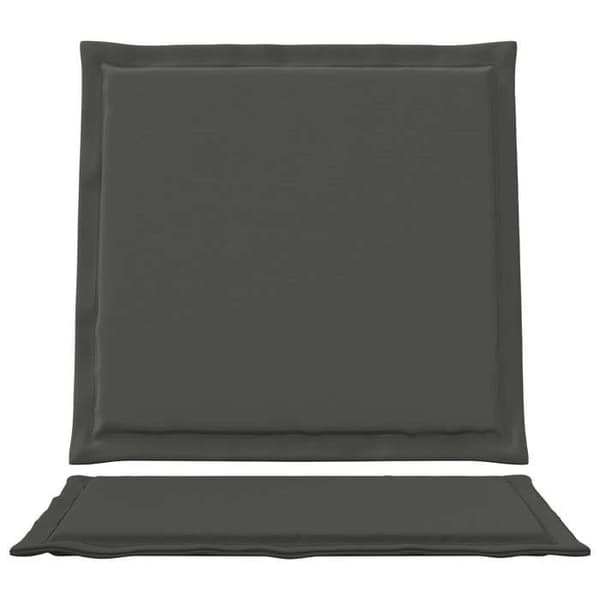 Maison Exclusive - Sæde- og rygpuder Polyester Antracit 47 x 45 x 2 cm