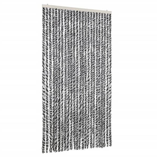 Maison Exclusive - Harmaa ja musta-valkoinen hyttysverkko 100x200 cm chenille