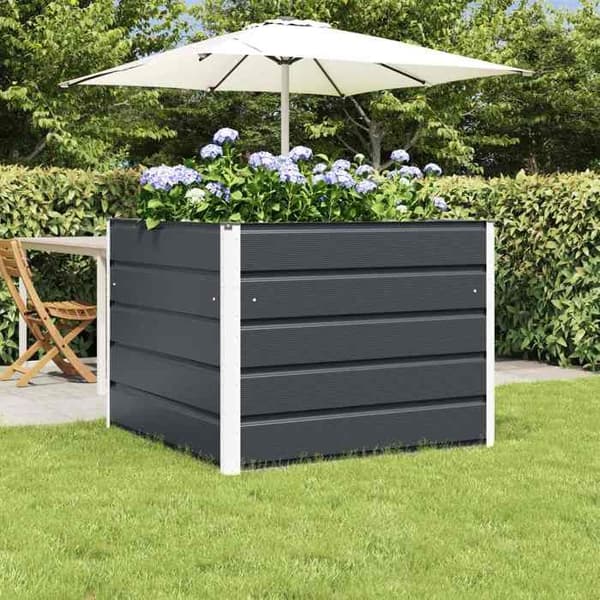 Maison Exclusive - Anthracite-kasvihuone 100 x 100 x 75 cm Teräs