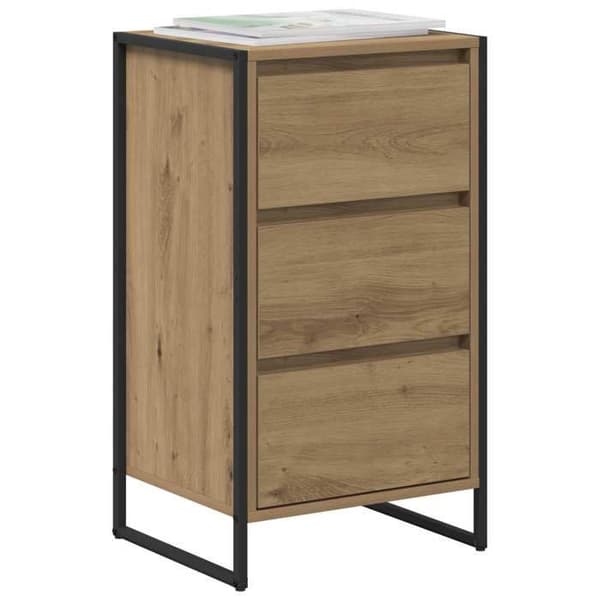 Maison Exclusive - Buffé Ek hantverk 43 x 36 x 75,5 cm Ingenjörsträ Ek