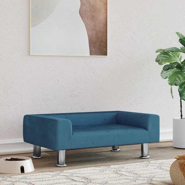 Maison Exclusive - Sininen koiranpeti 70x45x26,5 cm samettia blå