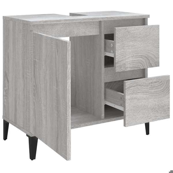 Maison Exclusive - Badskåp sonoma grå 65x33x60 cm ingenjörsträ