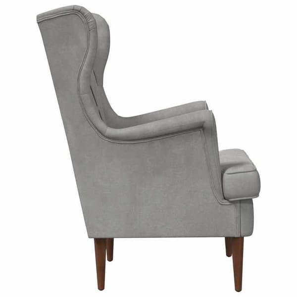 Maison Exclusive - Lysegrå Velour Stol